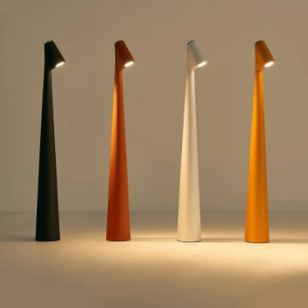 FlexiBeam - Lampada da tavolo LED minimalista con funzionalità wireless
