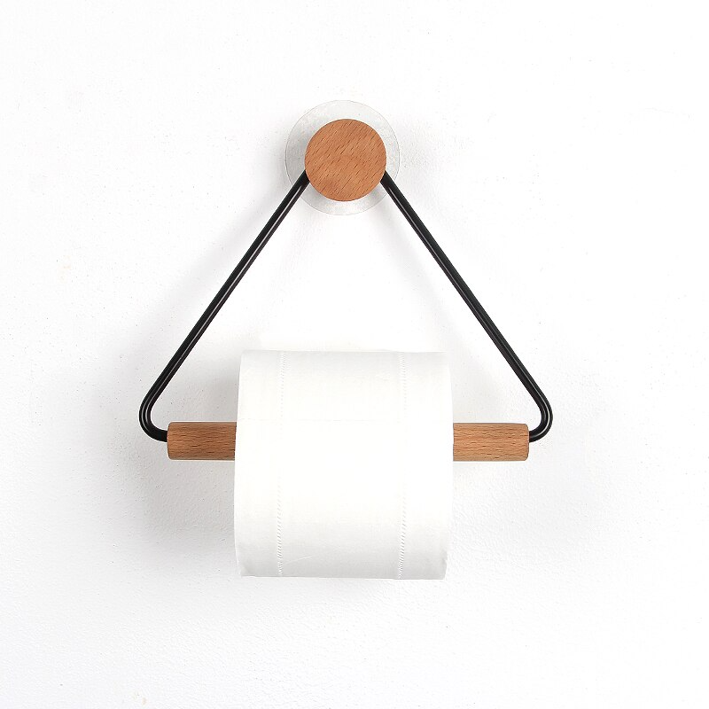 TissueNest - Portarotolo moderno per bagno con eleganza in legno