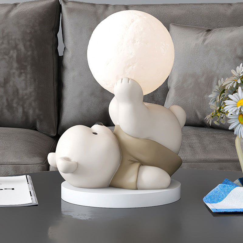 GlowBear – Bear-shaped LED table lamp with touch function and night light