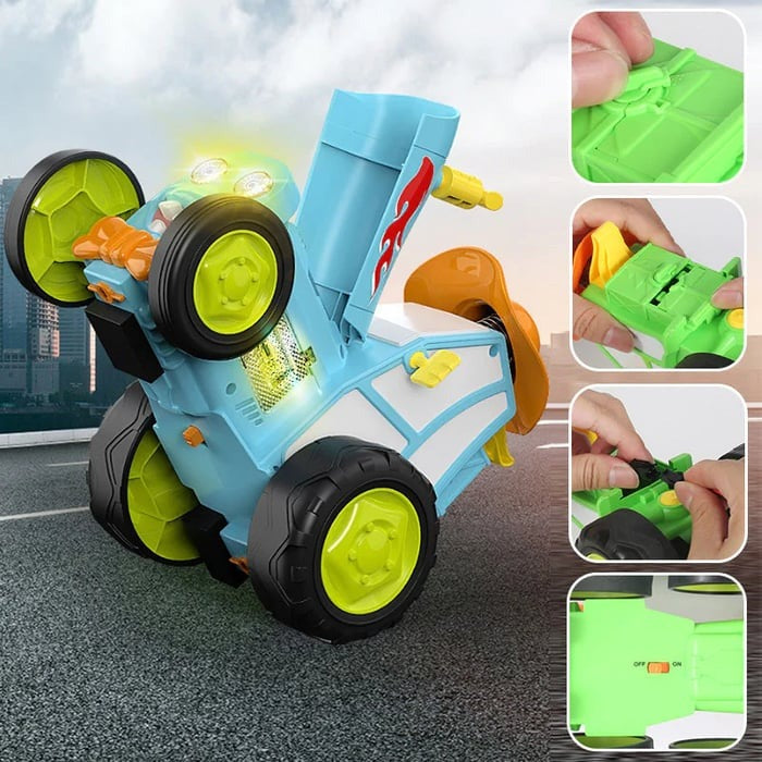 TurboTwist - Auto stunt a 360° con luci e musica