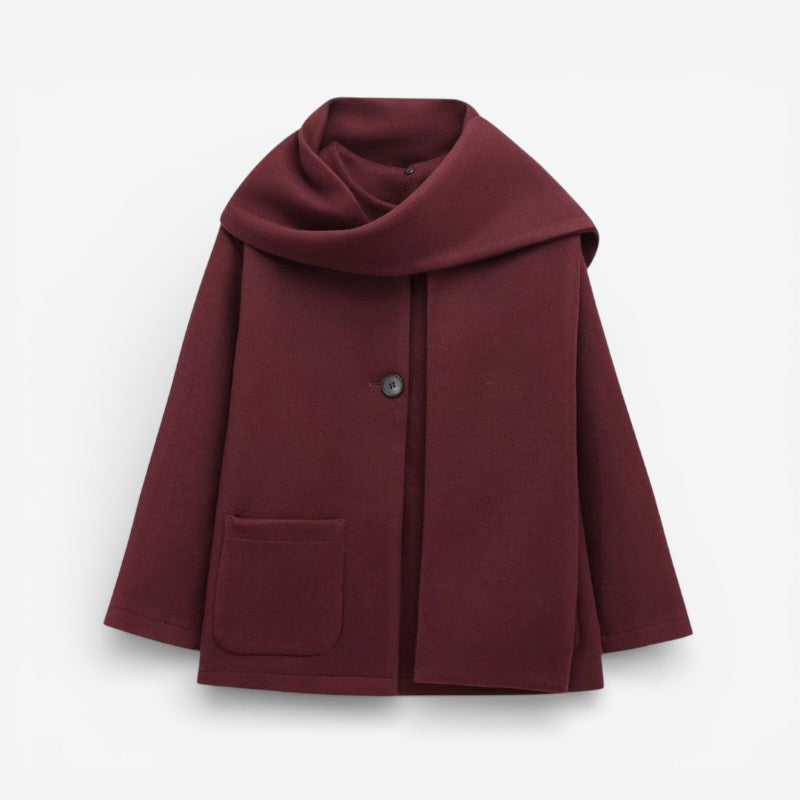 Lioris - Manteau à manches longues avec col rond