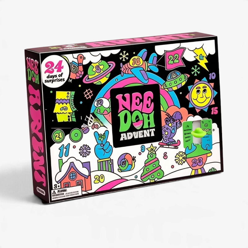 NeedohAdvent – 24-Day Squeeze Toy Advent Calendar with Assorted Soft Stress Toys
