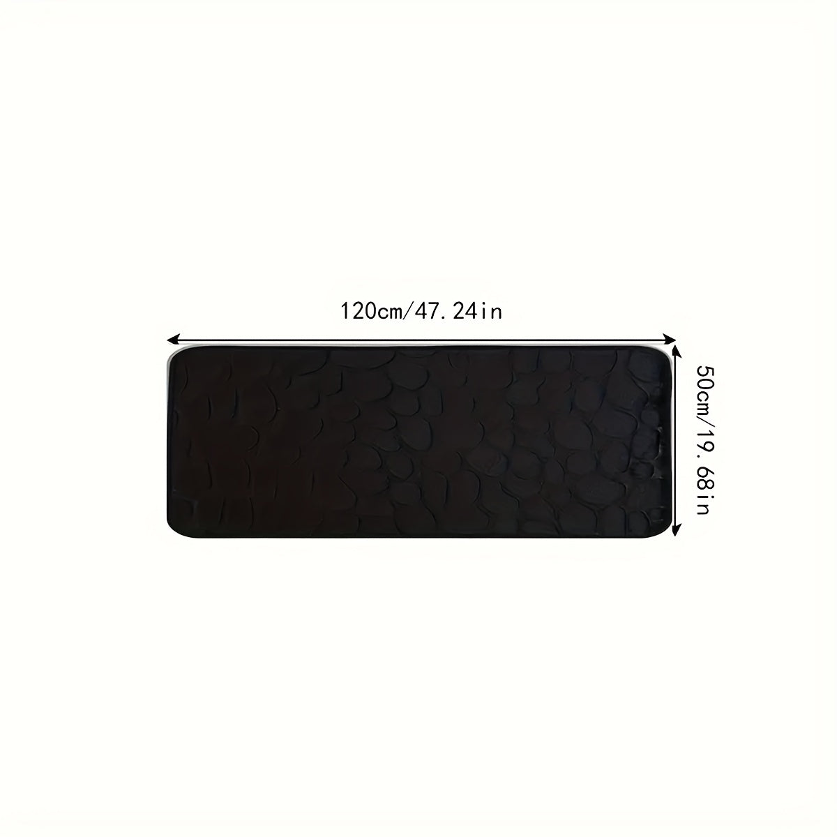 SafeStep - Stylish anti-slip rectangular bath mat with soft, absorbent texture