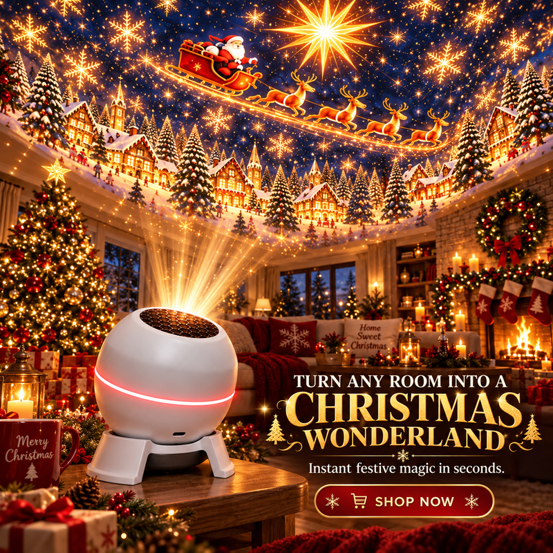 Projilume – Projecteur de Noël avec projections festives animées