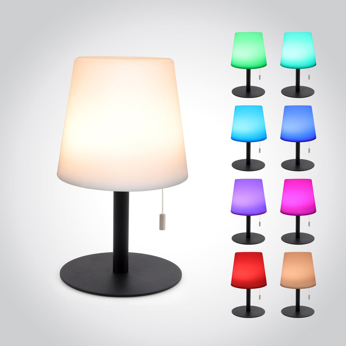 ColorHaven - Wireless Table Lamp With Usb Recharge