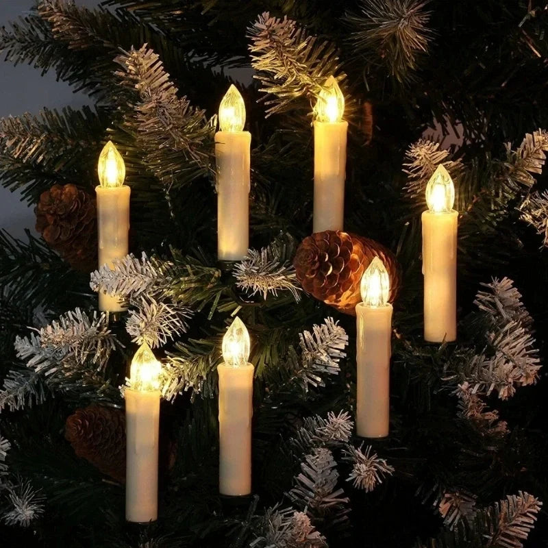 FestiFlame - bezdrátové vánoční svíčky s klipem a dálkovým ovládáním