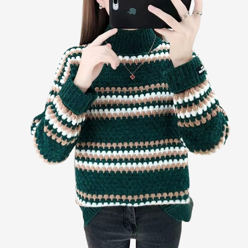 Olga - Turtleneck sweater with long sleeve and ribbed design