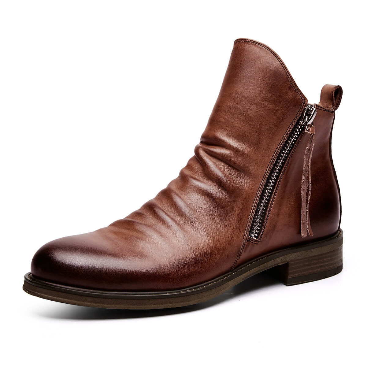 Liam – Bottes modernes avec fermeture éclair latérale et semelle légère