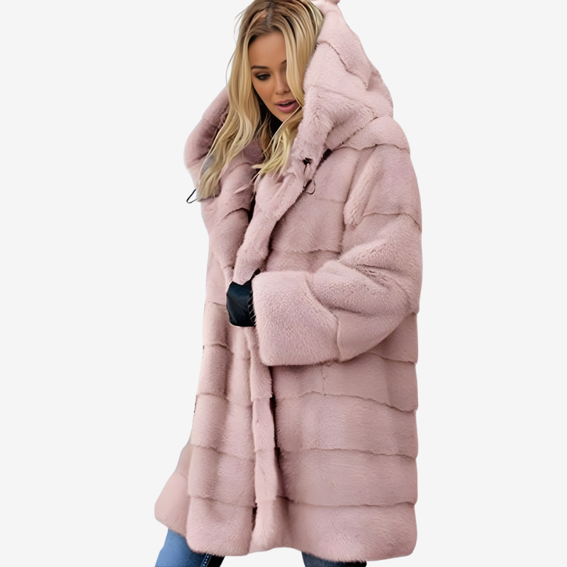 Aria - Manteau à manches longues à capuche avec poches latérales
