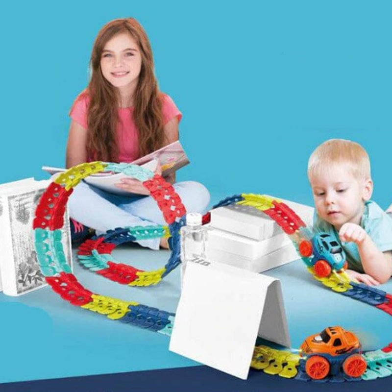 TrackJoy – Set di gioco magnetico per auto che stimola la creatività e il gioco attivo