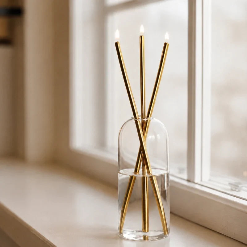 GlassWick - Glass Oil Candles With Cotton Wick