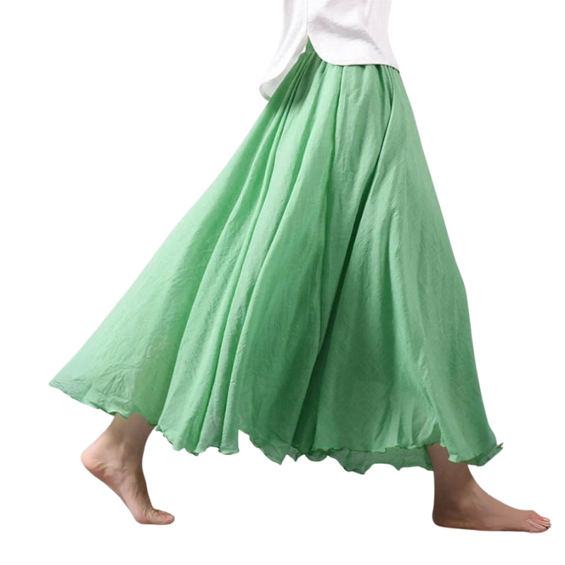 Mireille – Gonna maxi leggera con vita alta