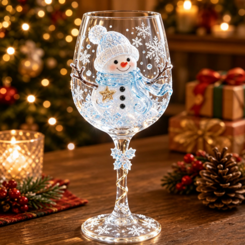 Festivora – Juego de vasos navideños con diseños festivos