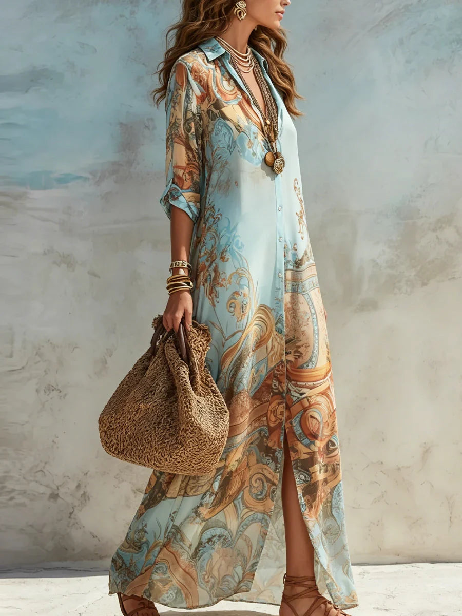 Elegant Flowing Maxi Dress for Women