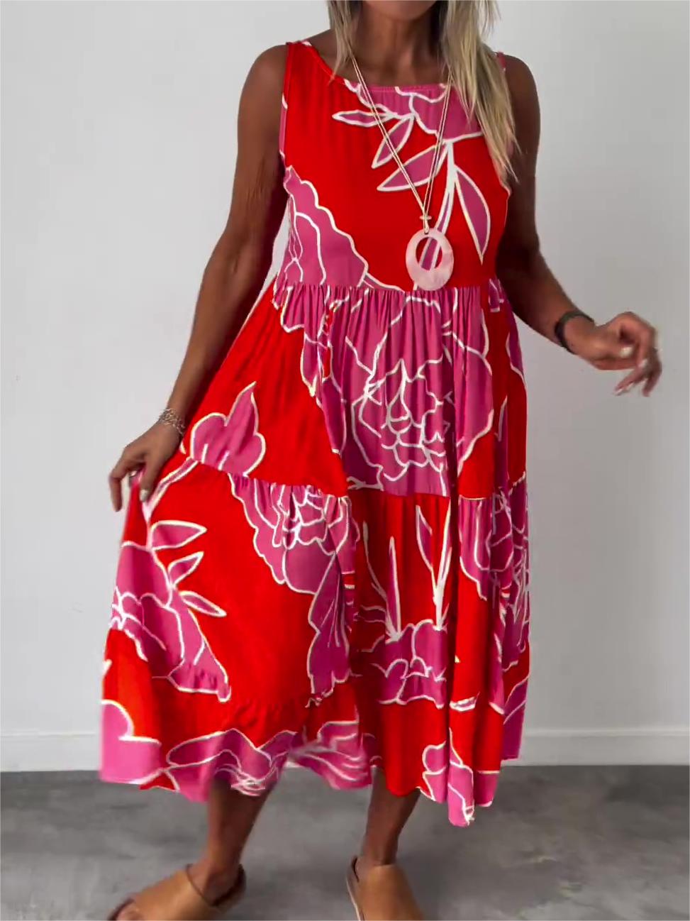 BloomStyle - Robe élégante à imprimé floral