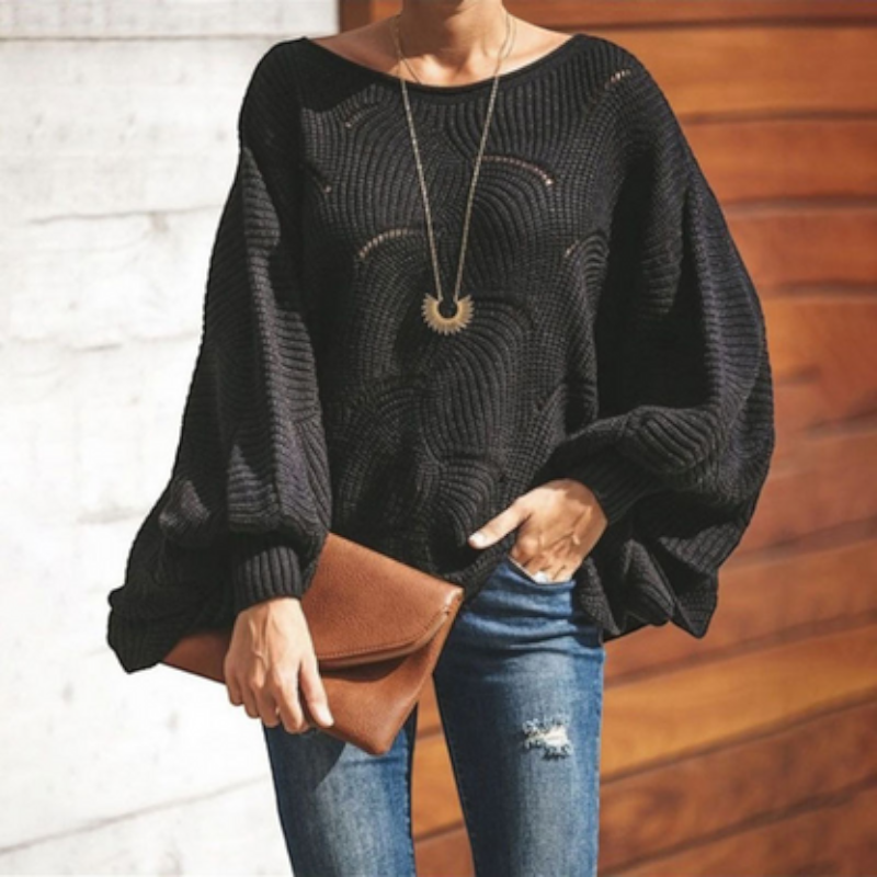 Women’s Oversized Hollow Out Knit Sweater
