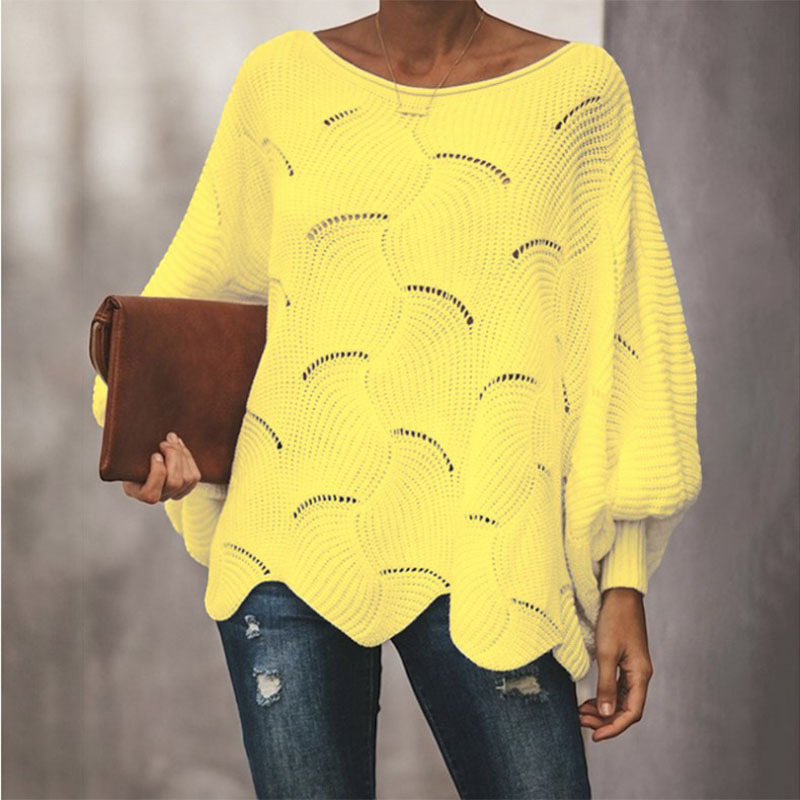 Women’s Oversized Hollow Out Knit Sweater