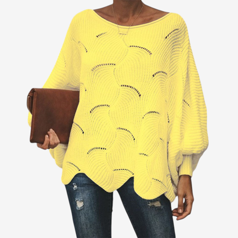Women’s Oversized Hollow Out Knit Sweater