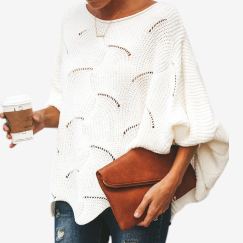 Women’s Oversized Hollow Out Knit Sweater