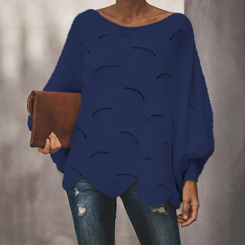 Women’s Oversized Hollow Out Knit Sweater
