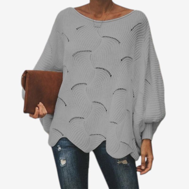 Women’s Oversized Hollow Out Knit Sweater