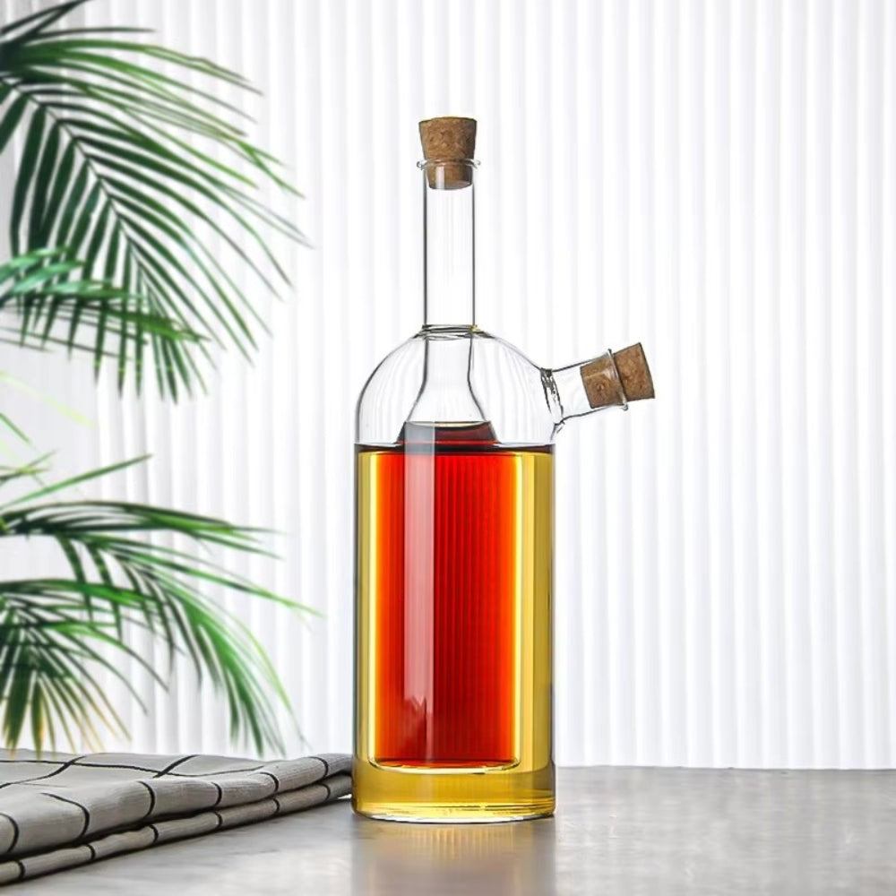 PourVista – Two-chamber dispenser set with artistic inner shapes for stylish serving of liquids