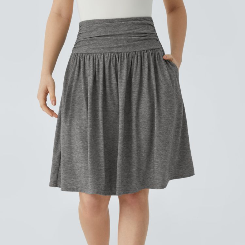 Victoria – Jupe courte taille haute avec volants et poches