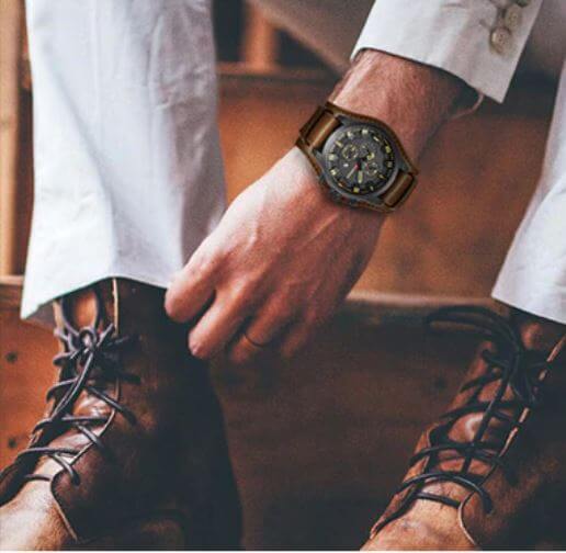 Caleb - Montre chronographe classique au design élégant et précision