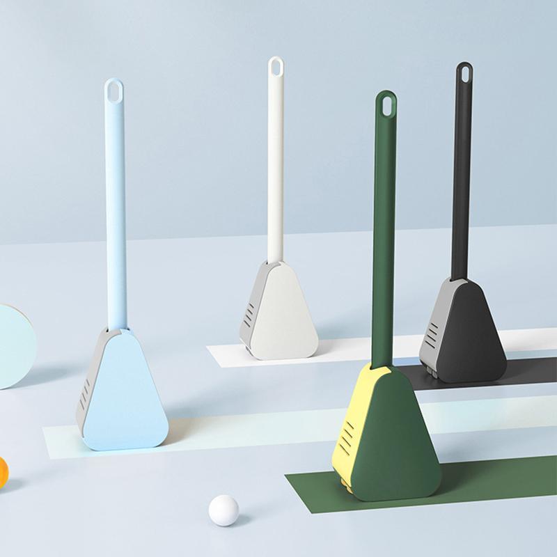 CleanEase – Brosse de toilette triangulaire au design ondulé pour un nettoyage approfondi des coins