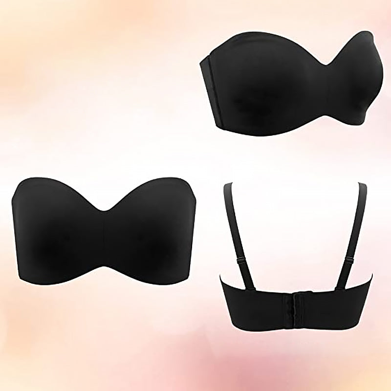 BareLuxe – Dámská bandeau podprsenka bez ramínek s odnímatelnými ramínky
