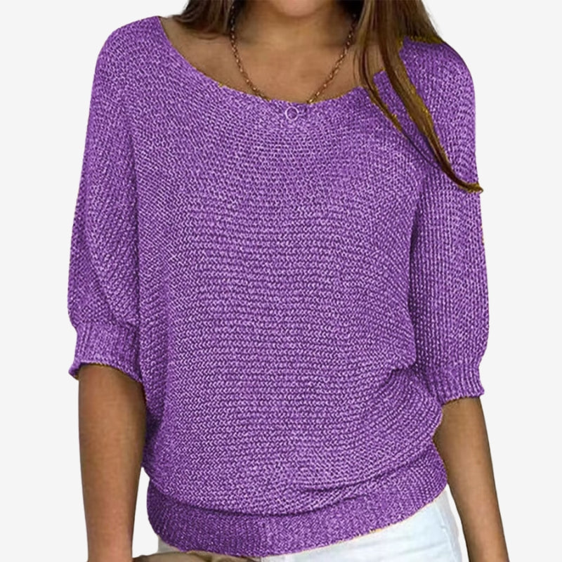Gianna - Long sleeve sweater with round neck