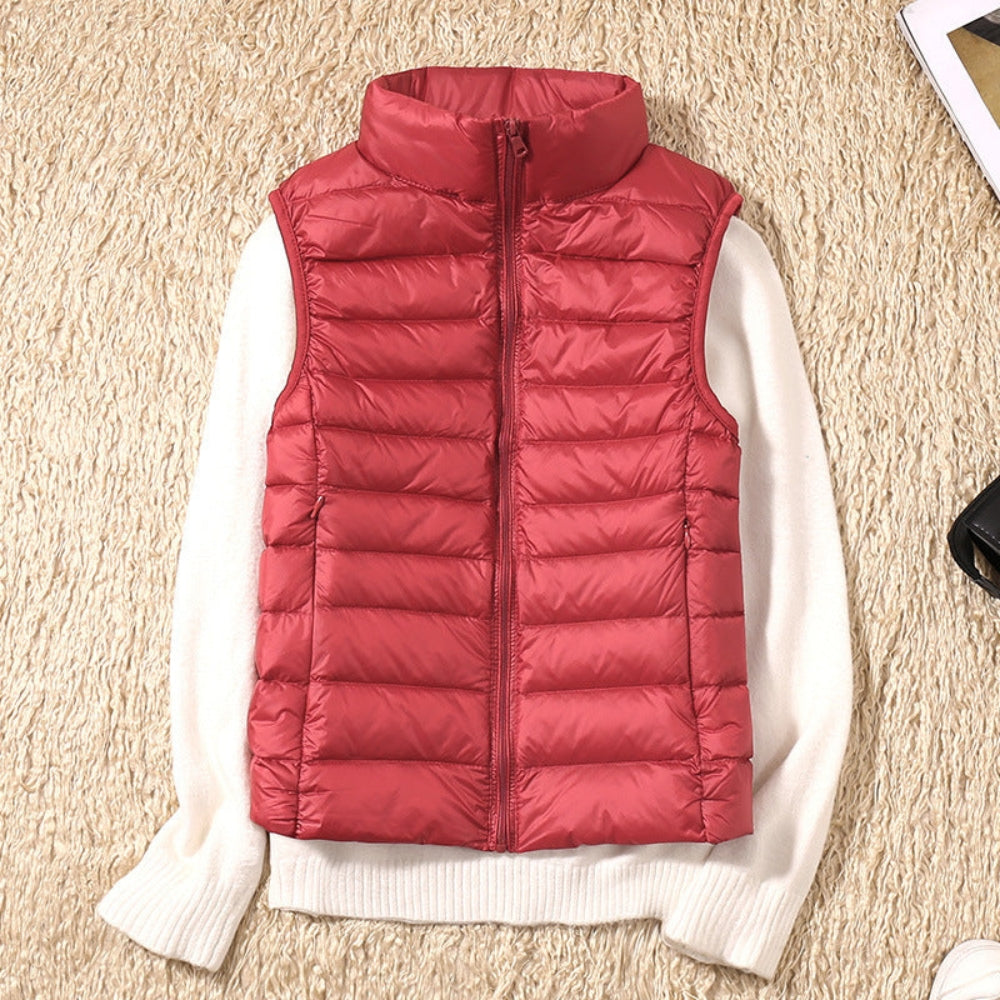 Natasha – Elegant cardigan with front zipper and secure pockets