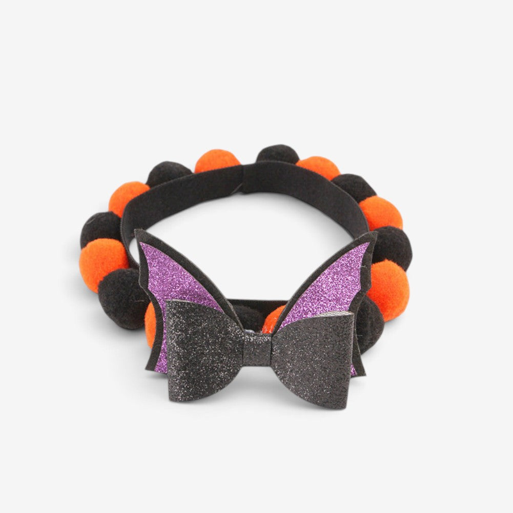 Halloween Pet Collar with Pumpkin and Skull Designs