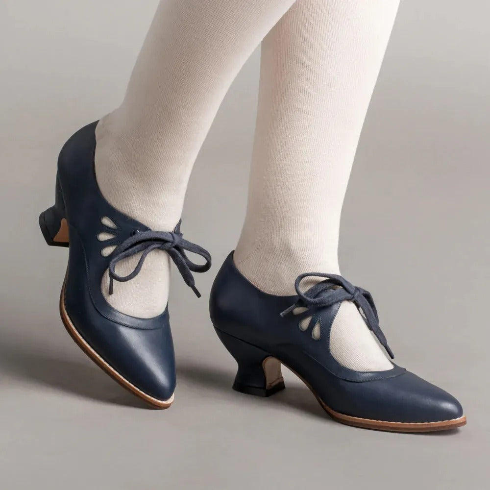Alsia - Scarpe eleganti con tacco e lacci regolabili