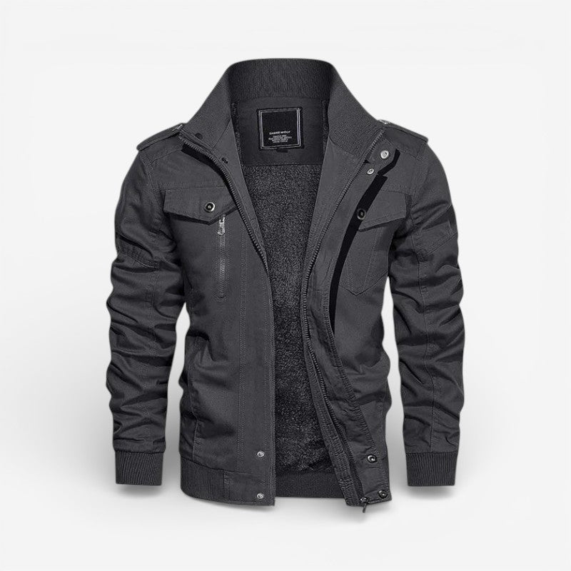 Jenson – Long Sleeve Jacket With Zipper And Pockets