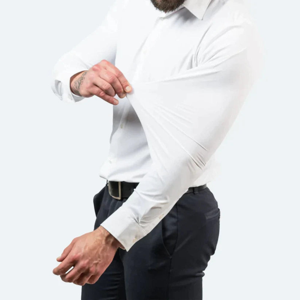 Jordan - Elegante camicia con chiusura a bottoni e maniche lunghe