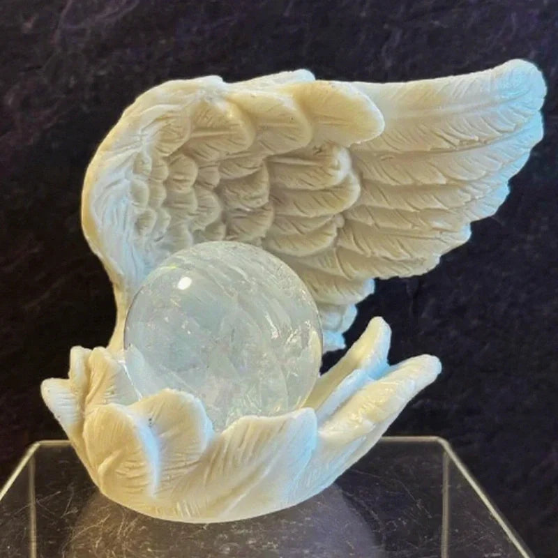 AngelGlow - Angel Wing Resin Candle Holder