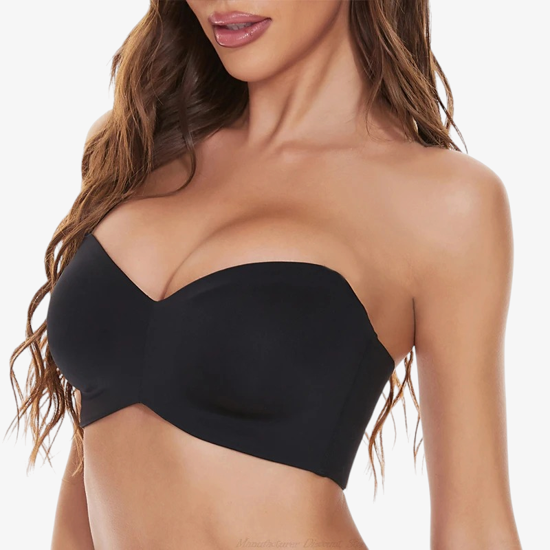 BareLuxe – Dámská bandeau podprsenka bez ramínek s odnímatelnými ramínky