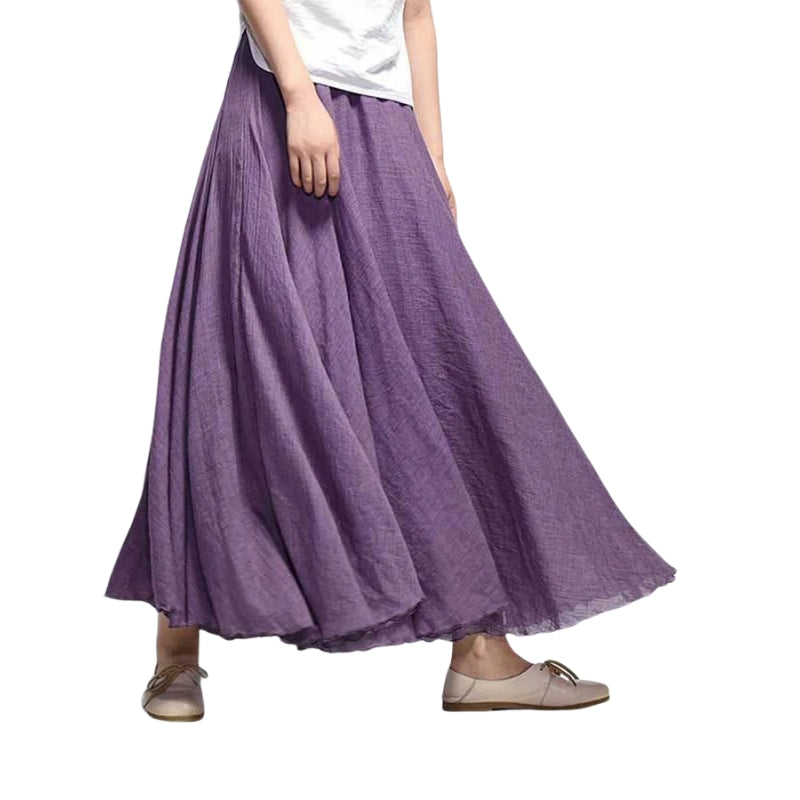 Mireille – Gonna maxi leggera con vita alta