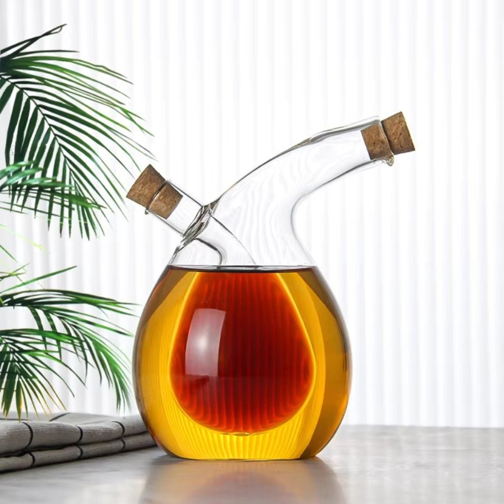 PourVista – Two-chamber dispenser set with artistic inner shapes for stylish serving of liquids