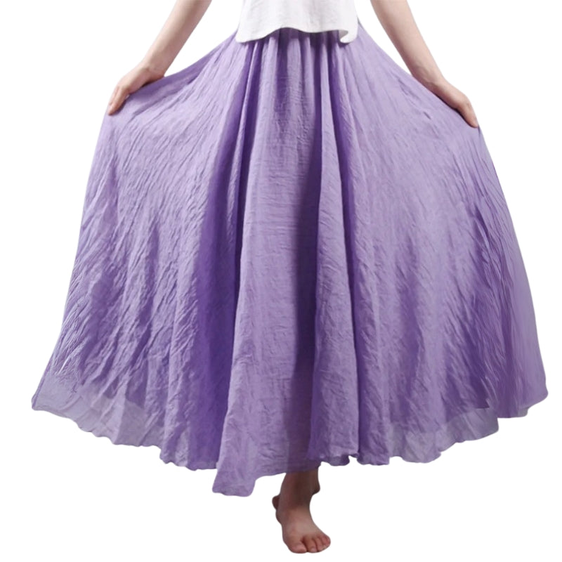 Mireille – Gonna maxi leggera con vita alta