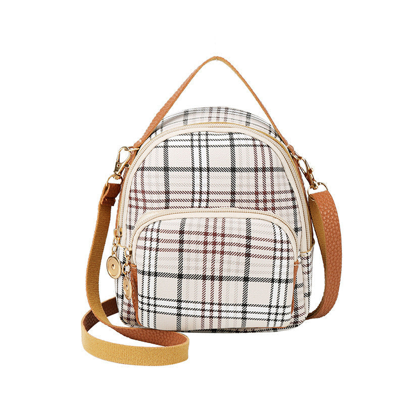 RetroVibe - Compact backpack with floral print