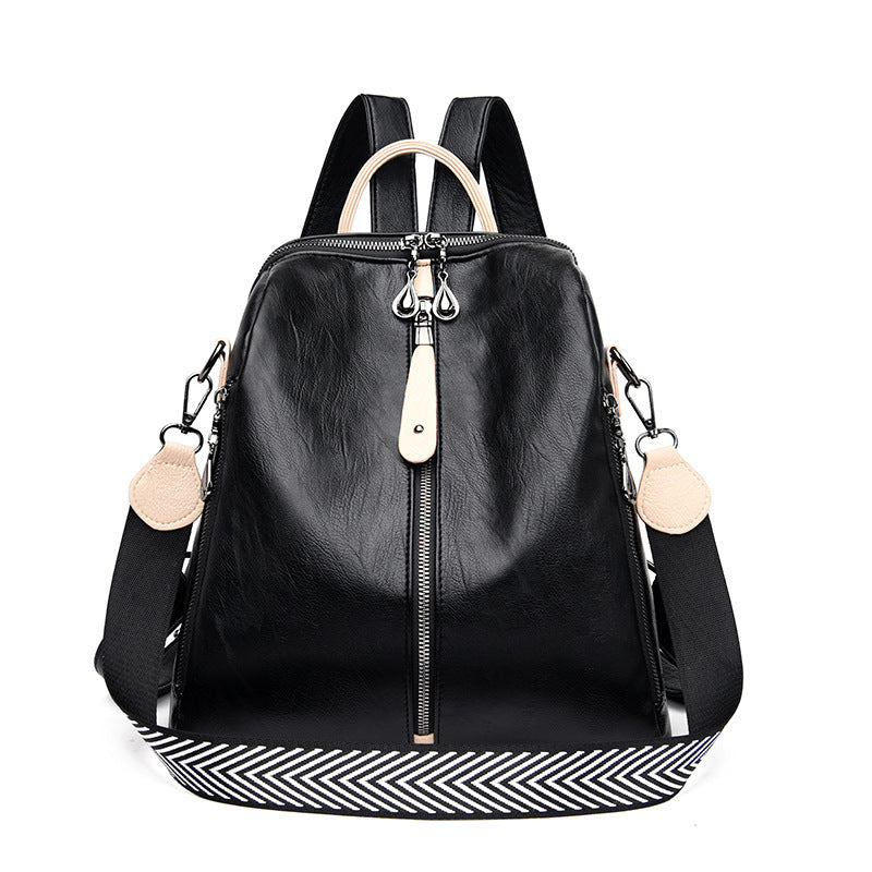 Nova - Trendy backpack with center zipper