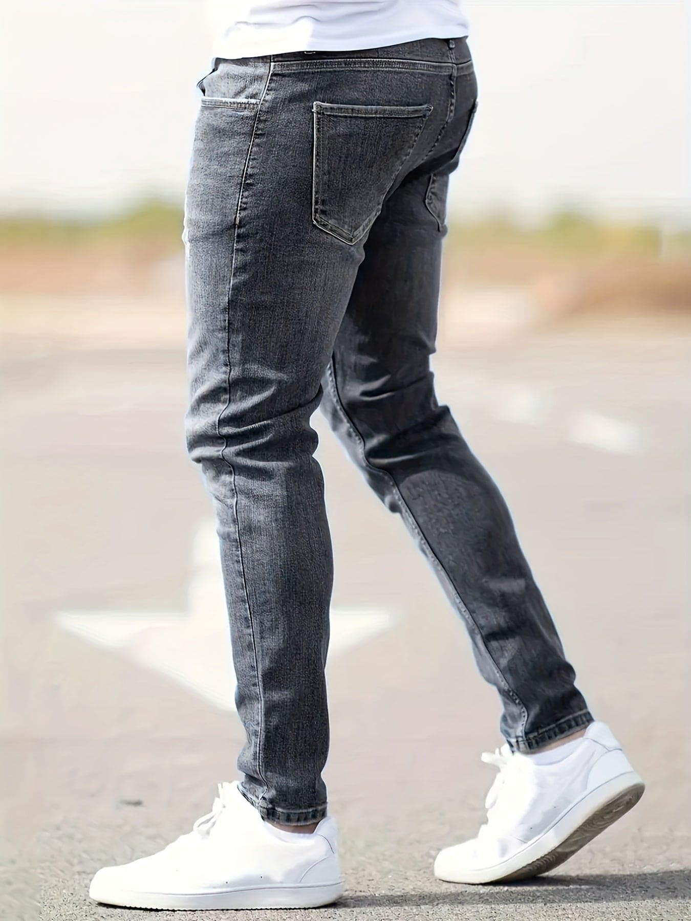 Pepijn - Jeans Denim con Elasticità Media e Dettaglio Strappato per Look alla Moda