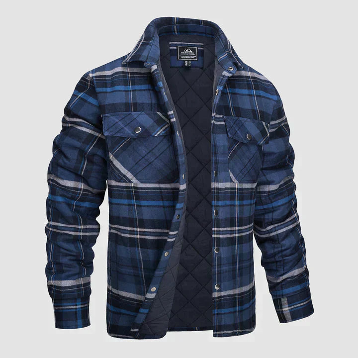 Aiden - Classic checked shirt with button closure