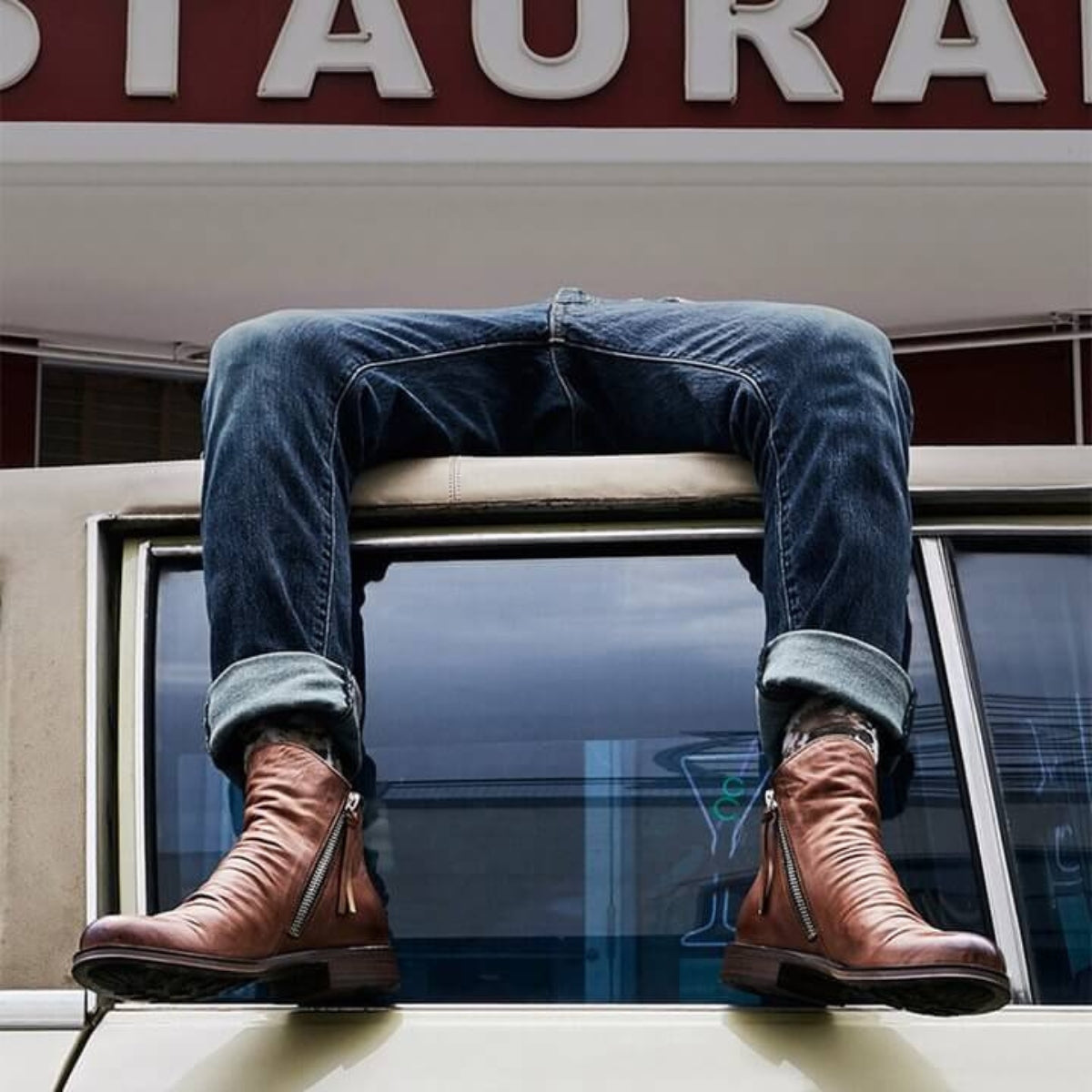 Liam – Bottes modernes avec fermeture éclair latérale et semelle légère