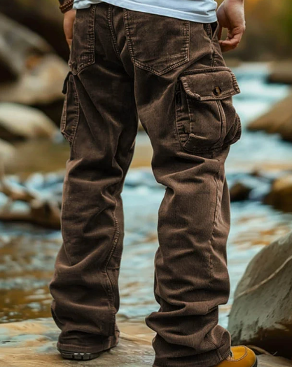 Ethan - Elegante broek met rechte pijpen, praktische zakken en comfortabele pasvorm
