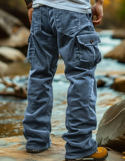Ethan - Elegante broek met rechte pijpen, praktische zakken en comfortabele pasvorm