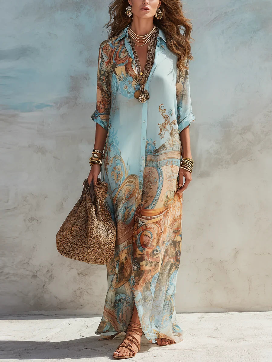 Elegant Flowing Maxi Dress for Women