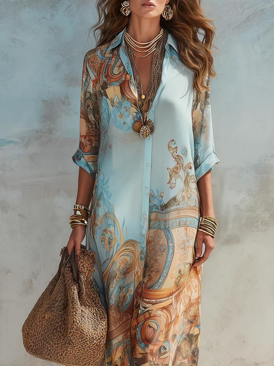 Elegant Flowing Maxi Dress for Women